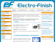 Tablet Screenshot of electro-finish.com